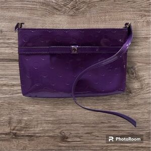 Kate Spade Glossy Purple Wristlet